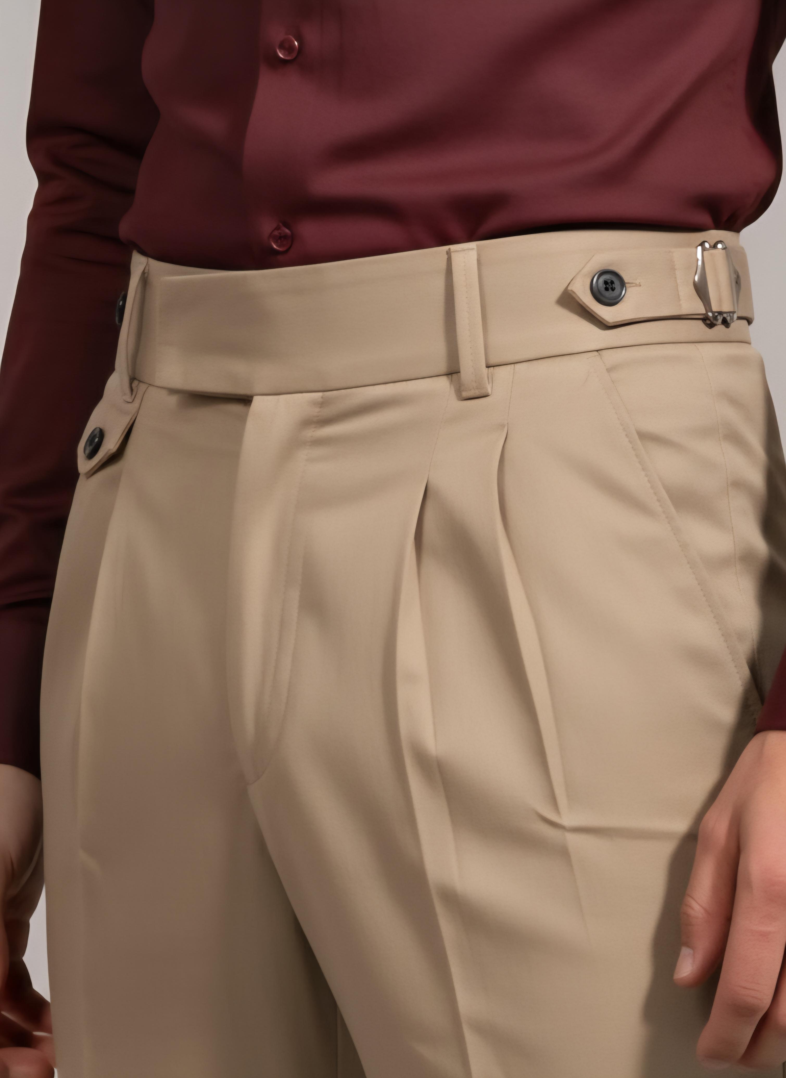 Modern Ivory Gurkha Pant pose 3