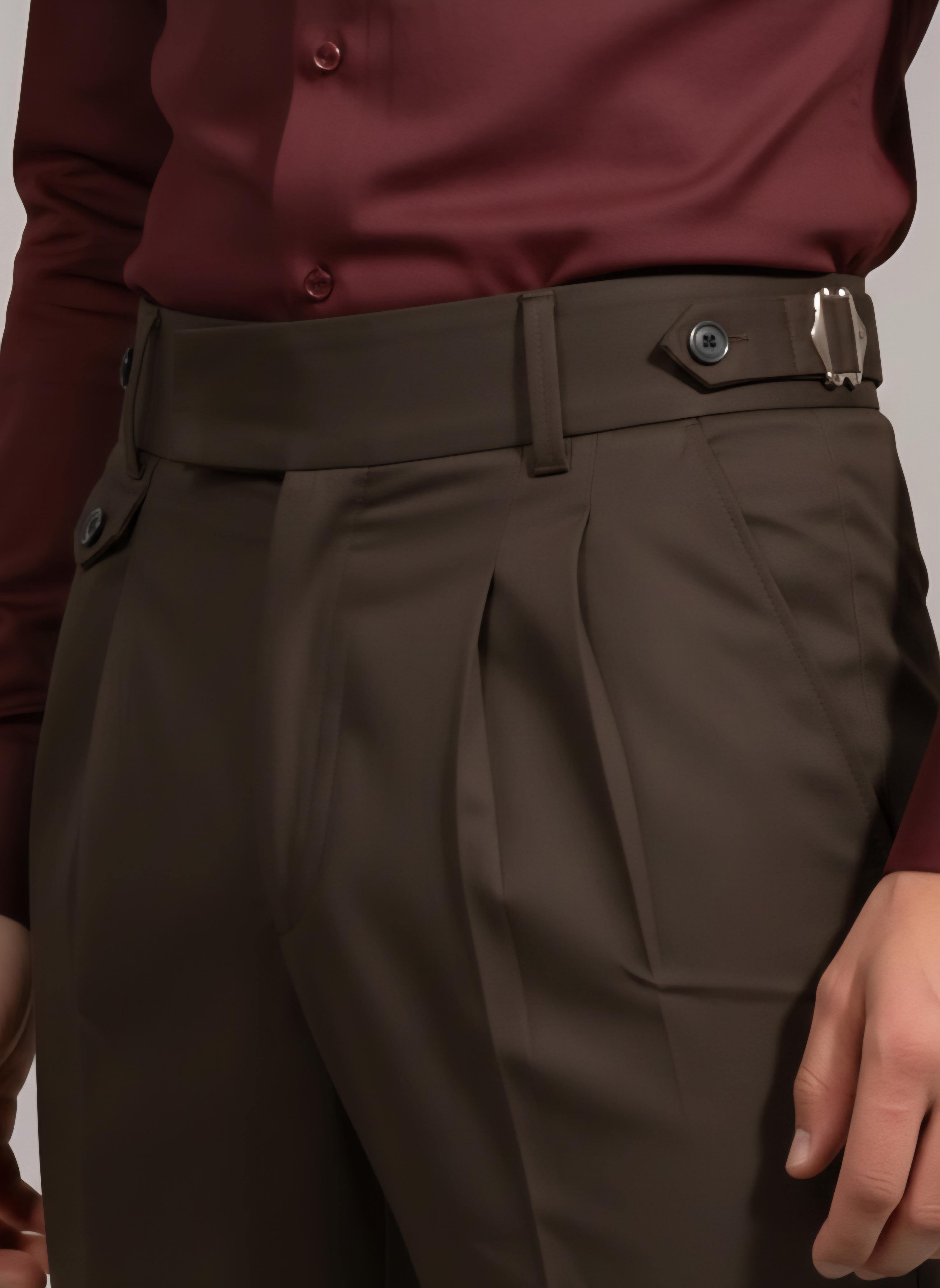 Modern Ivory Gurkha Pant pose 4